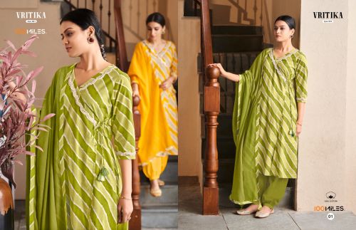 Vritika By 100 Miles Cotton Salwar Suits Catalog